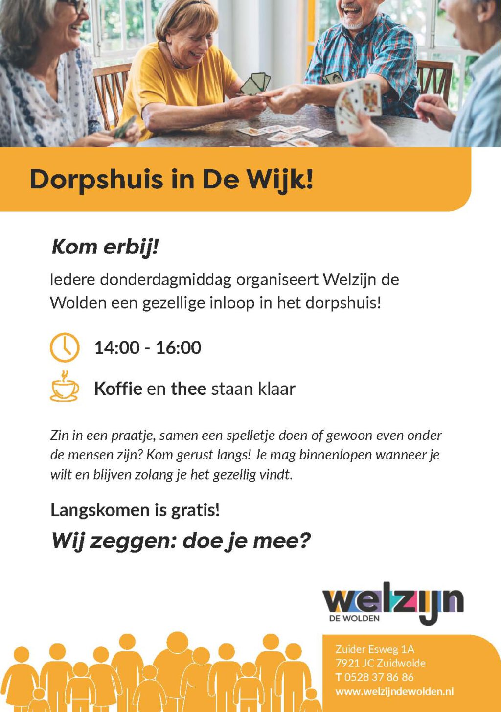 V2 Dorpshuis in De Wijk flyer