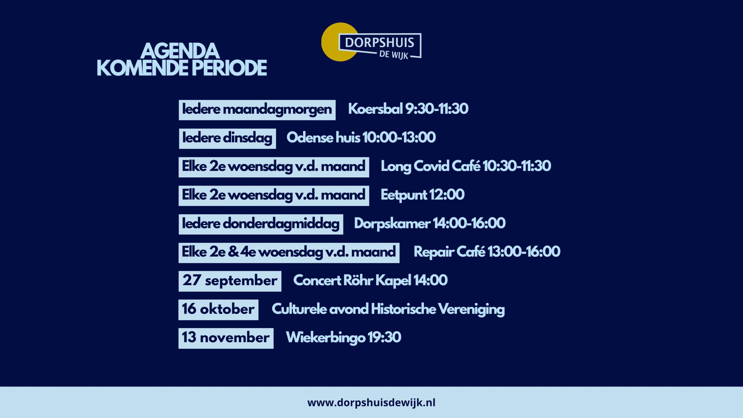 TV scherm liggend Agenda